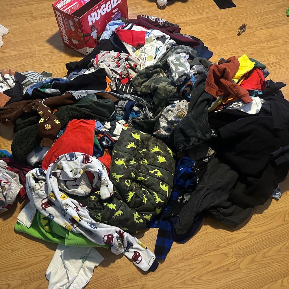 Mixed Clothing Bundle with Dinosaur Print